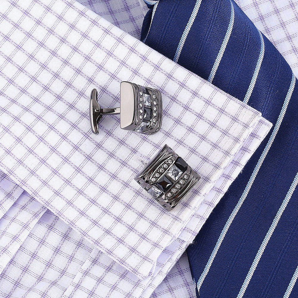 Black Business French Cufflinks