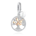 European And American Popular 925 Sterling Silver Tree Of Life Zircon Pendant