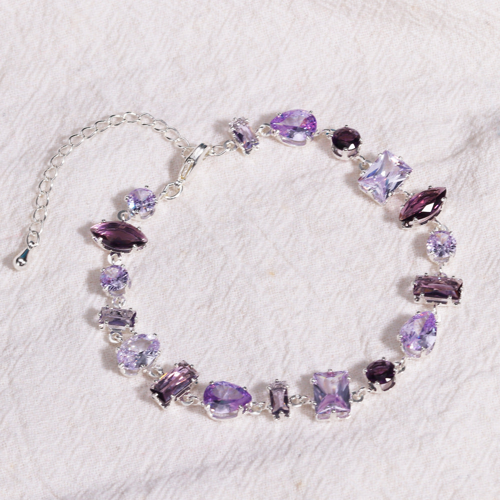 Stylish Zircon Color Bracelet In The Instagram Style