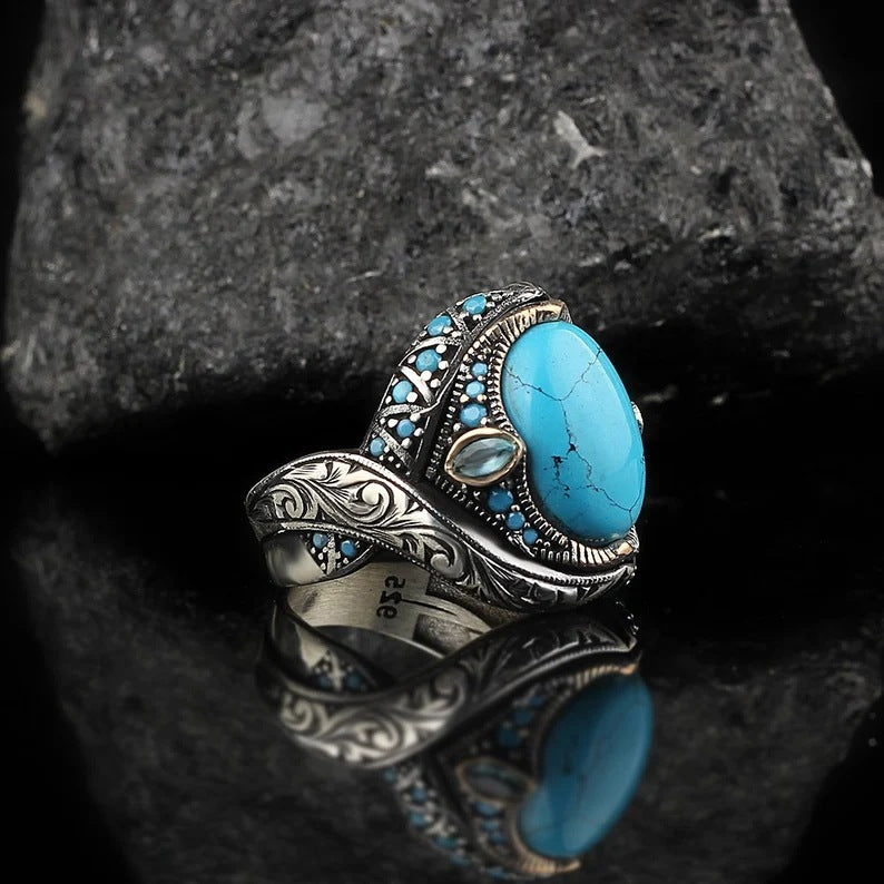 Retro Personalized Creative Ethnic-Style Couple Rings