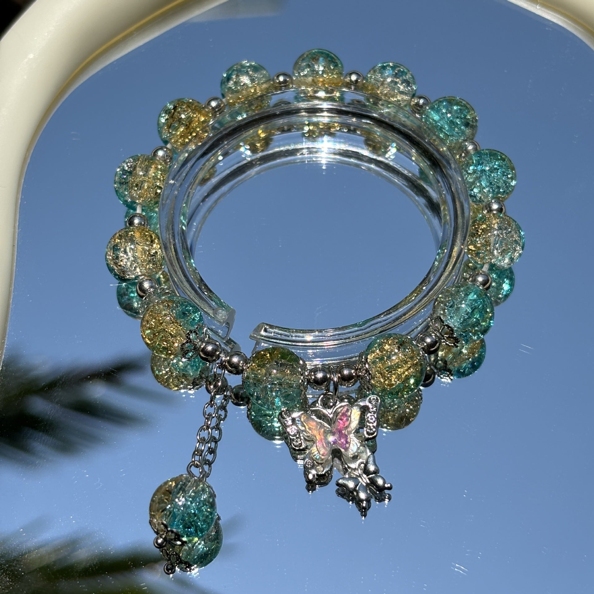 Night Market, Temple Fair And Exhibition Stalls Featuring Beaded Bracelets And Glass Jewelry