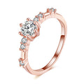 14K Gold-plated With 7 Tiny Diamonds  Fresh And Minimalist Japanese Style
