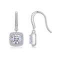 Top-quality Moissanite Luxury And Fashionable Light Luxury Jewelry Silver Stud Earrings S925 Silver Plated Platinum