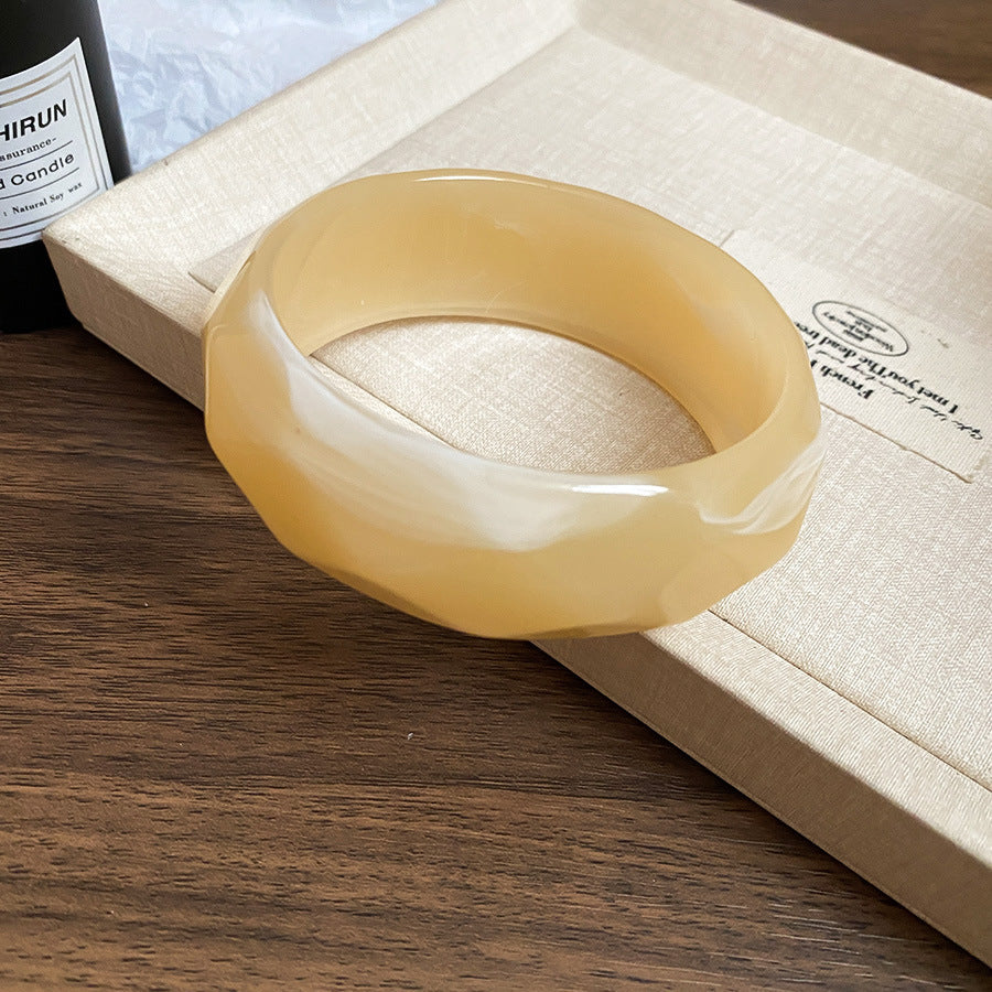 Dopamine-inspired Geometric Resin Bracelet