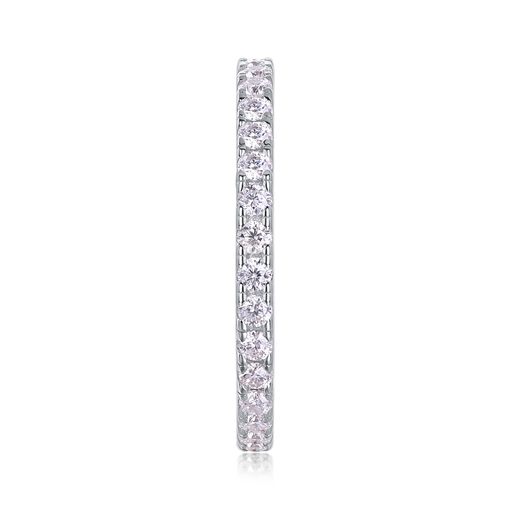 Daytime - A Wedding Ring Set With Top-quality Moissanite S925 Silver And Platinum-plated Diamond Can Be Tested With A Diamond Pen. The Ring Is In Gold And Rose Gold