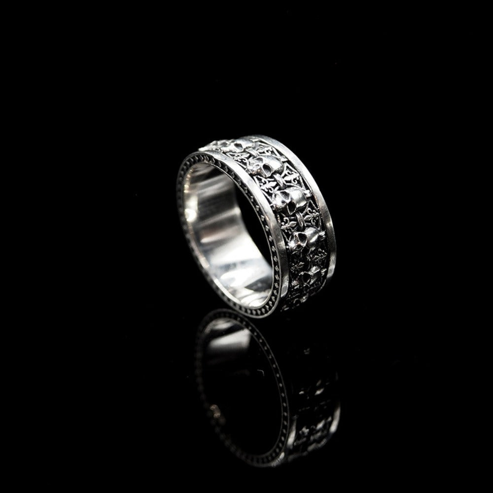 Ornament Skull Ring Male Rock Gothic