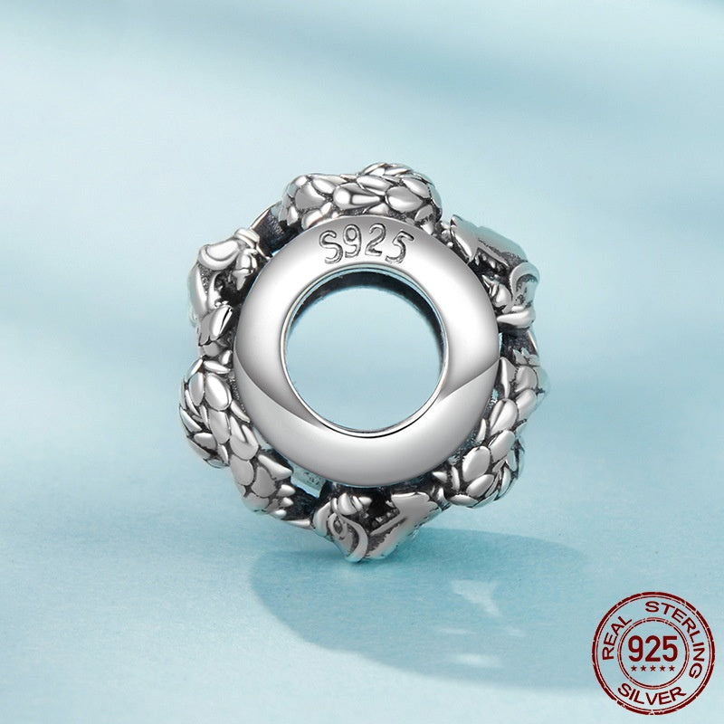 Chinese Style Flying Dragon Diy Accessories S925 Sterling Silver Mysterious Lucky Beads