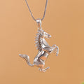 This Year's Zodiac Horse Pendant With An Aged Finish