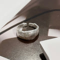 Handcrafted Silver Hammered-Texture Ring For The Discerning Tastemaker