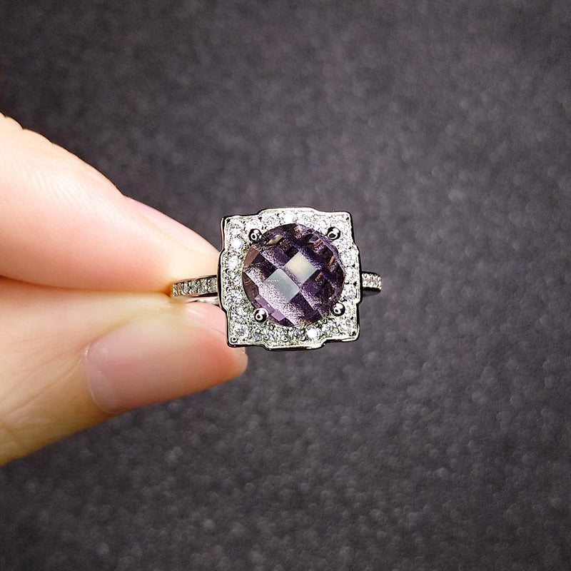 European And American Gothic-style Dark Diamond Ring