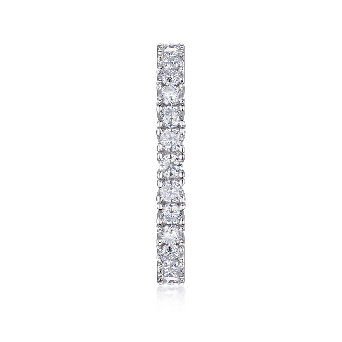 Ice Ballet - A Wedding Ring Set With Top-quality Moissanite S925 Silver And Platinum-plated Diamond. The Ring Can Be Inspected With A Diamond Pen
