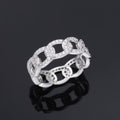 Jurchen Gold-plated Diamond-studded Chain Ring