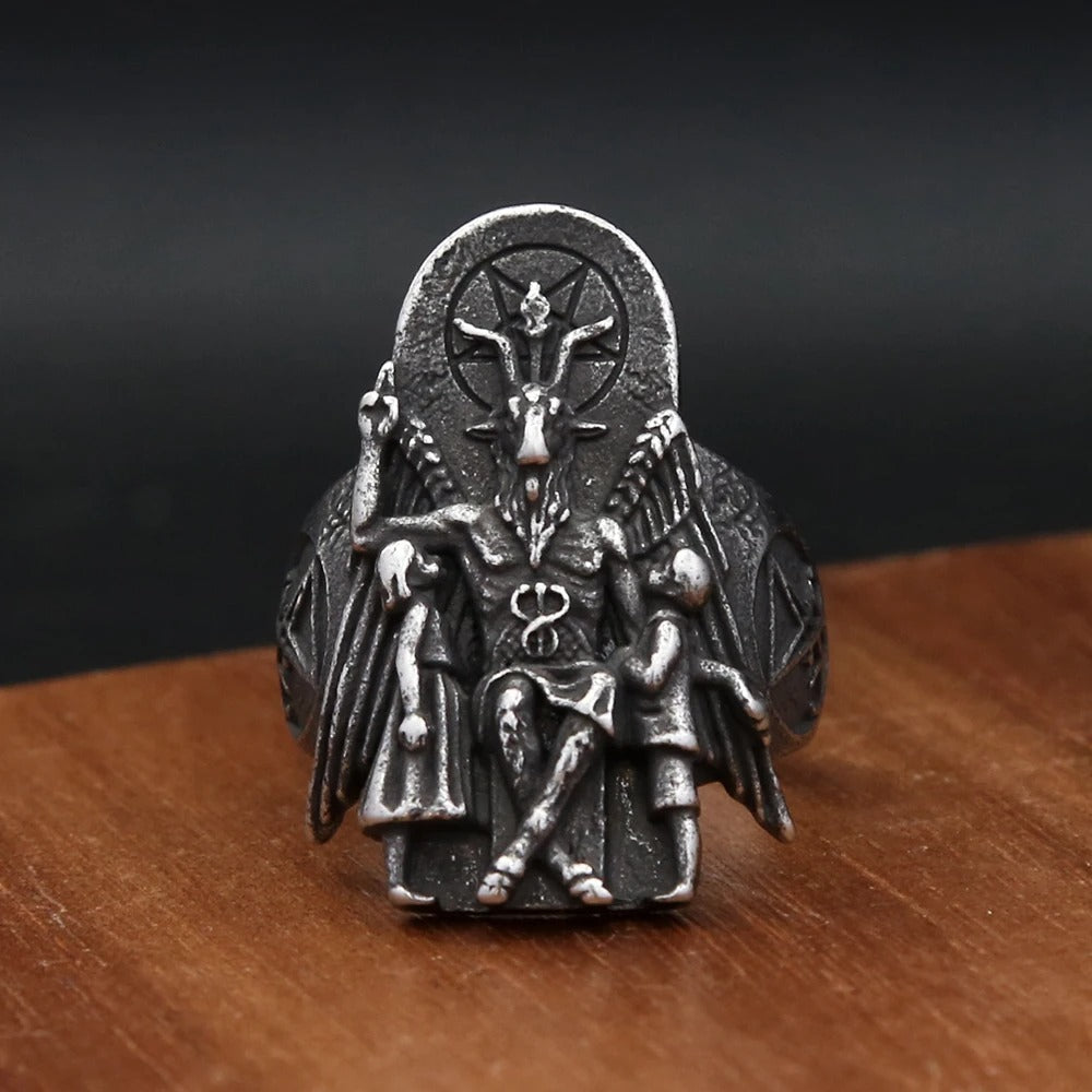 Steel Warrior Stainless Steel Ring Punk Mens Ring