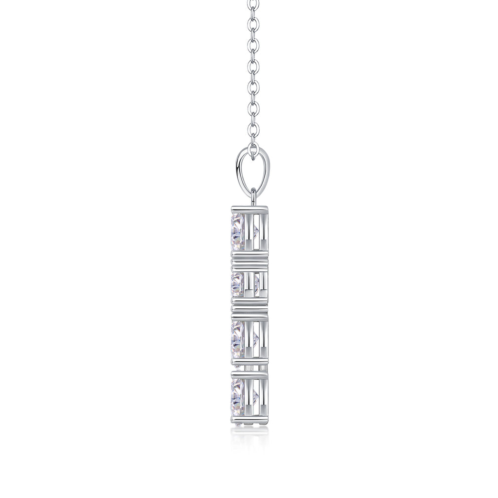 Soul Guidance - A Fashionable And Trendy Necklace Pendant Set With Top-quality Moissanite S925 Silver And Platinum Plating Can Be Tested With A Diamond Pen