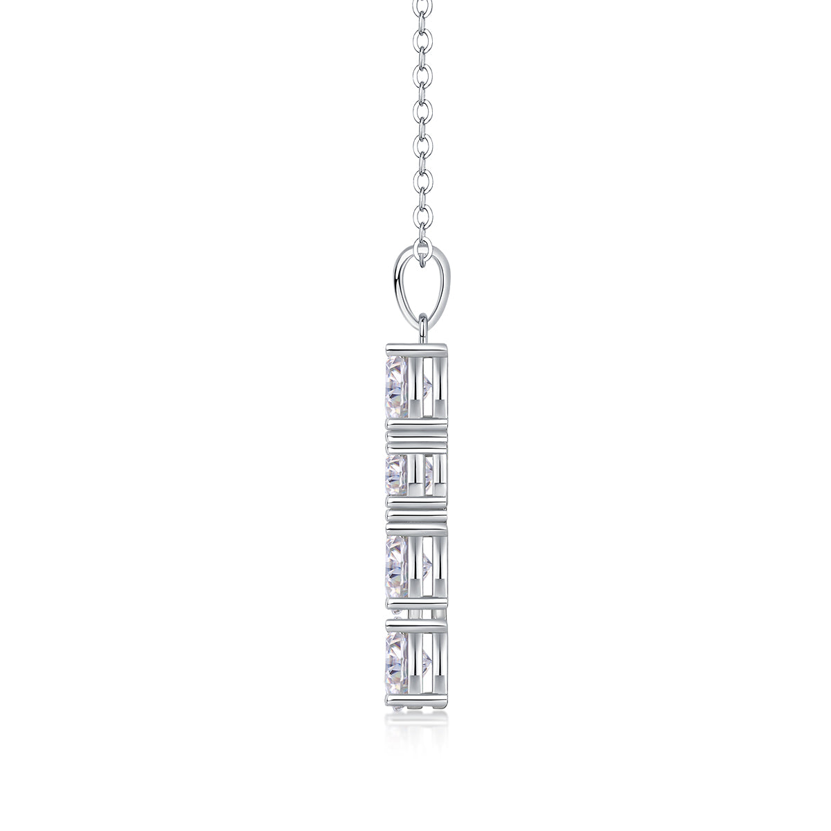 Soul Guidance - A Fashionable And Trendy Necklace Pendant Set With Top-quality Moissanite S925 Silver And Platinum Plating Can Be Tested With A Diamond Pen