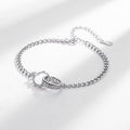 A Couples Bracelet Featuring There Are Trees On The Mountain And Branches On The Trees