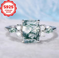 Light-luxury Geometric Edge Horse-eye Aquascaping Ring
