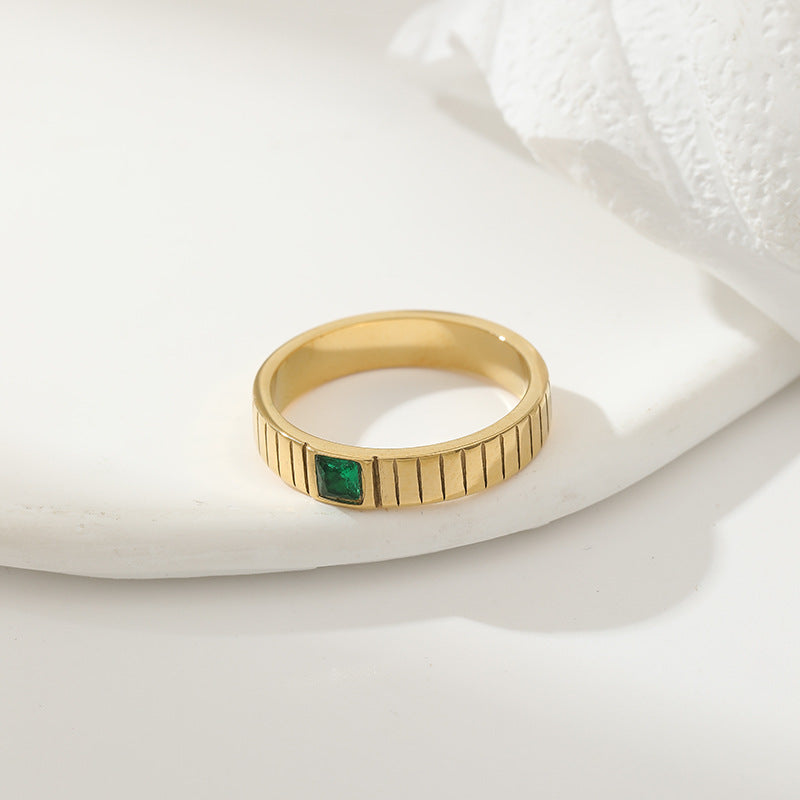 Retro Niche Versatile Unisex Titanium Steel Ring