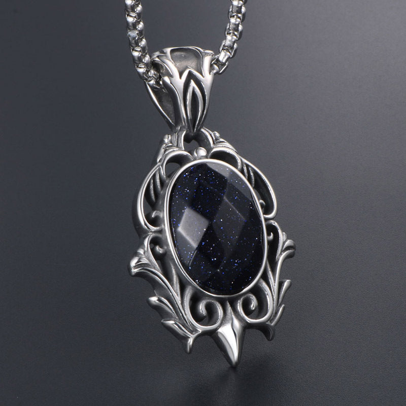 Traditional Chinese-style Retro Fashion Teardrop Necklace Pendant