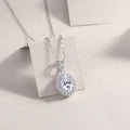 V-shaped Infinity - Top-quality Moissanite Fashionable Light Luxury Jewelry Pendant Necklace S925 Silver Plated Platinum