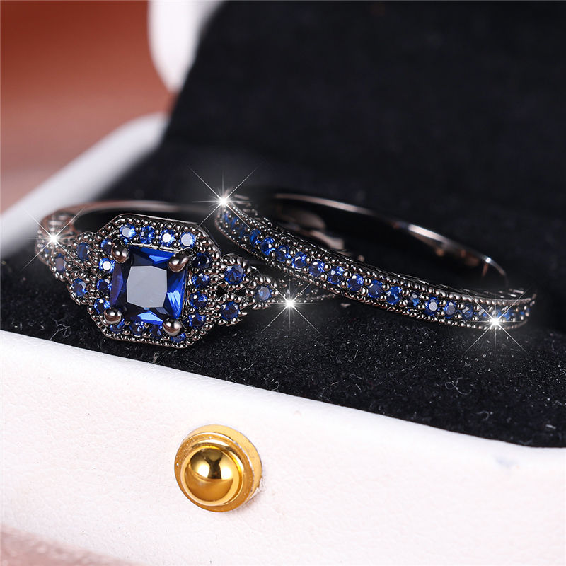 Black Gold Colored Womens Wedding Ring