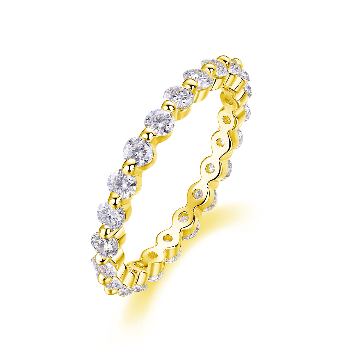 Capture This Moment - A Wedding Ring Set With Top-quality Moissanite S925 Silver And Platinum-plated Diamond Can Be Inspected With A Diamond Pen