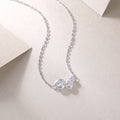 White Dew - Top-quality Moissanite Fashion Light Luxury Jewelry Pendant Necklace S925 Silver Plated Platinum