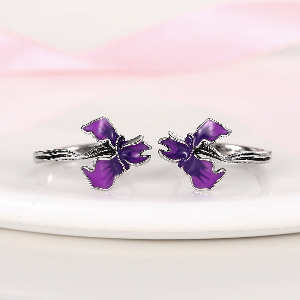Metal-edged Morning Glory And Trumpet Vine Ornaments