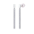 Dynamic - Earrings Set With Top-quality Moissanite S925, Silver And Platinum-plated Stud Earrings, A Fashionable And Trendy Accessory That Can Be Tested With A Diamond Pen