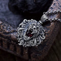 Pure Silver Wild And Domineering Lion Head Pendant