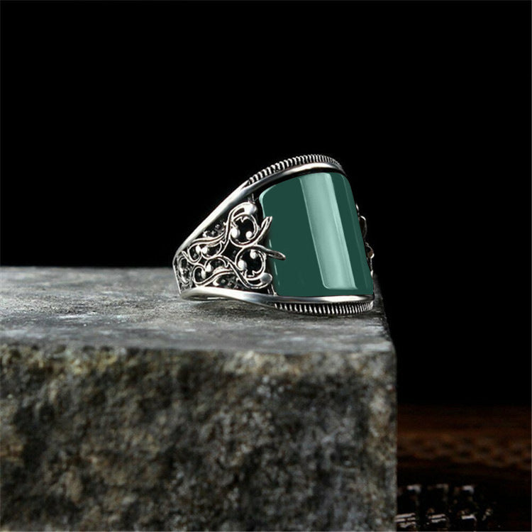 Mens Ring With A Vintage Embossed Design