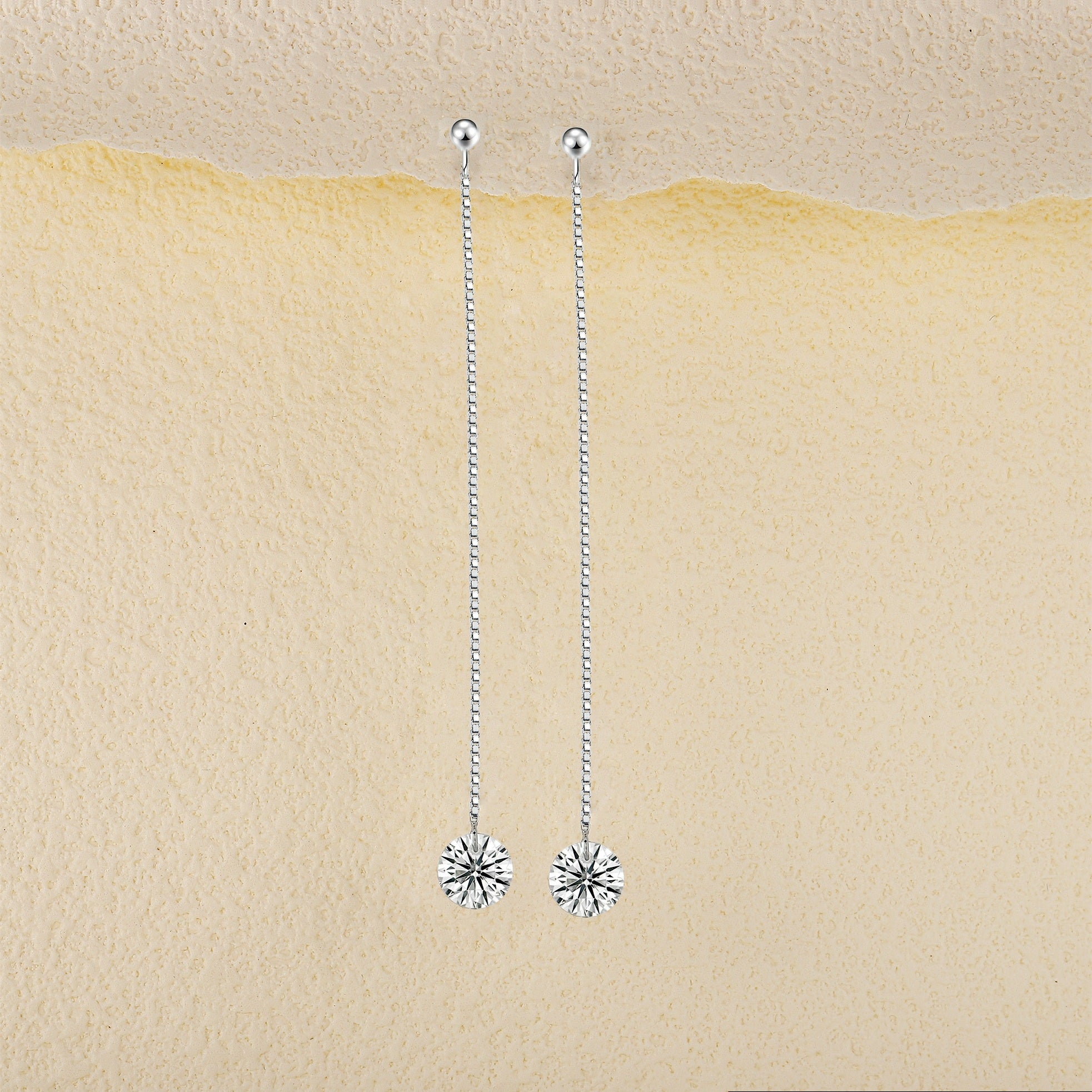 Top-quality Moissanite Luxury And Fashionable Light Luxury Jewelry Silver Stud Earrings S925 Silver Plated Platinum