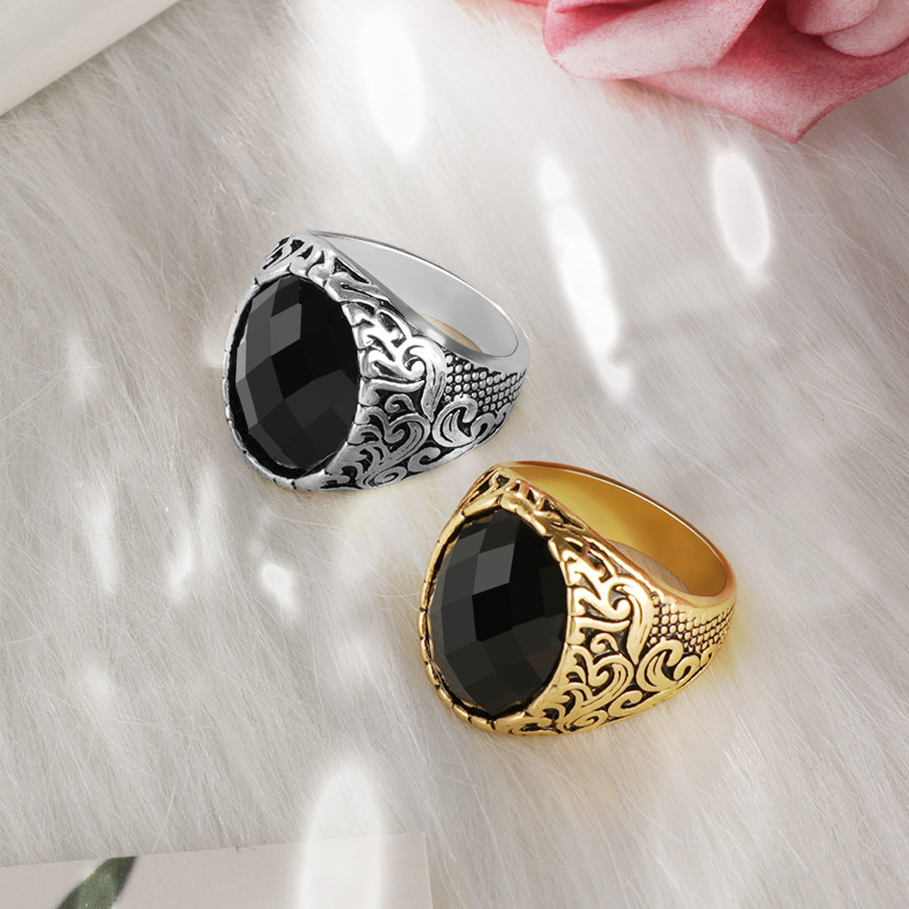 Men's Multi-cut Big Gem Domineering Ring