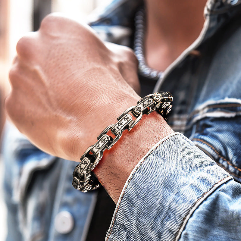 Mens Bracelet  Vintage  Edgy  Fashionable Accessory Hip-hop Style