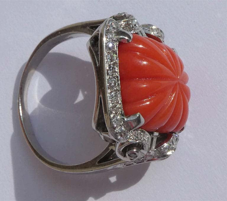 Fashion Red-ruby Plated Ring For Women