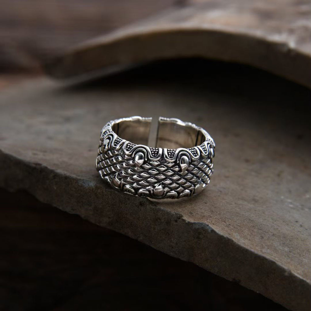 Mens Retro Fashionable Bold Dragon Claw Ring