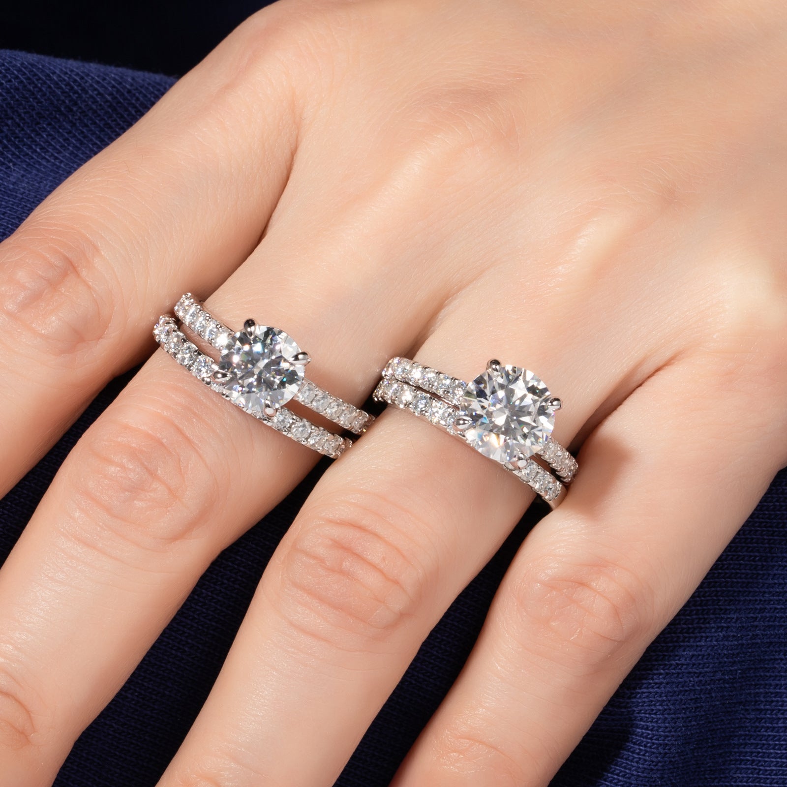 3-carat Moissanite Halo Ring Elegant, Versatile, And Subtly Luxurious