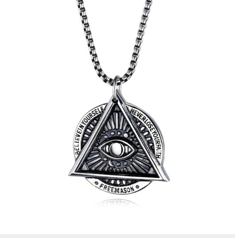 Personalized Hip-Hop Titanium Steel Necklace Pendant Jewelry