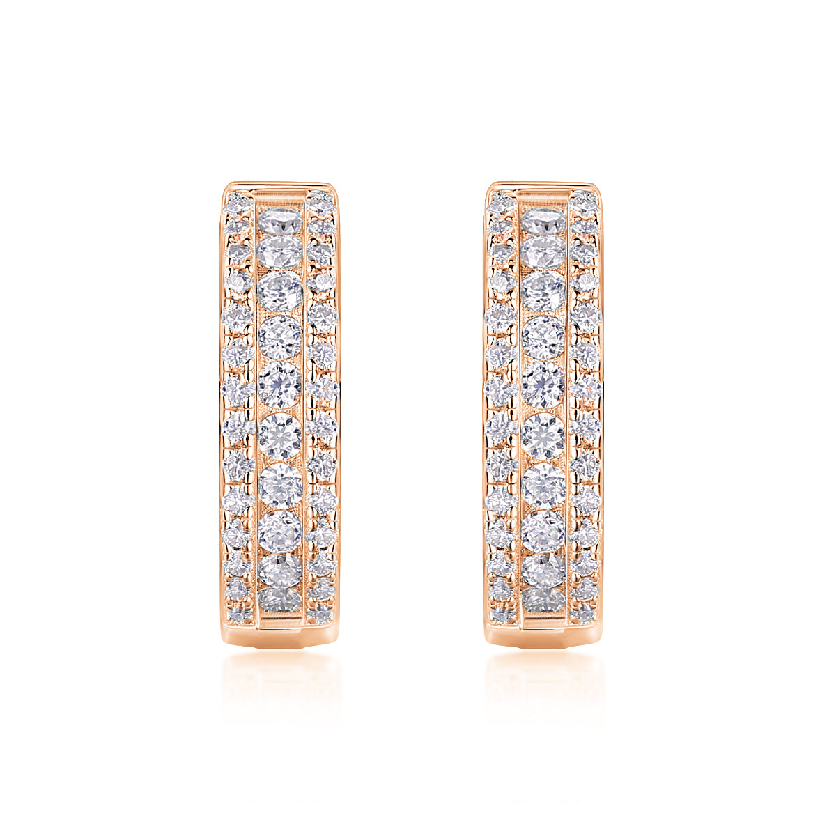 Brilliant Night - Premium Moissanite Luxury Fashion Light Luxury Jewelry Silver Stud Earrings S925 Silver Plated Platinum