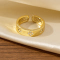 Unisex Adjustable Four-Pointed Star Ring With A Unique Design For Women