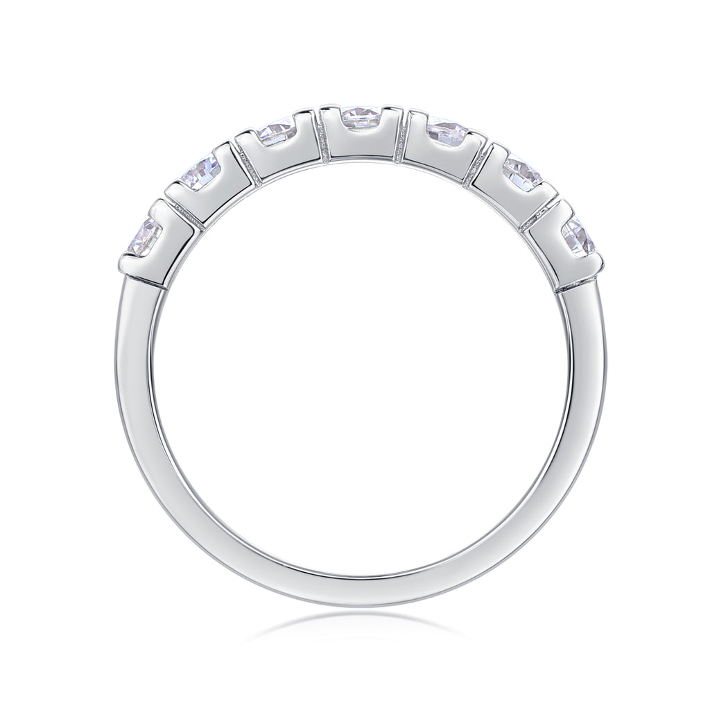 Lucky - A Wedding Ring Set With 0.1-carat Top-quality Moissanite S925 Silver And Platinum-plated Diamond Can Be Tested With A Diamond Pen