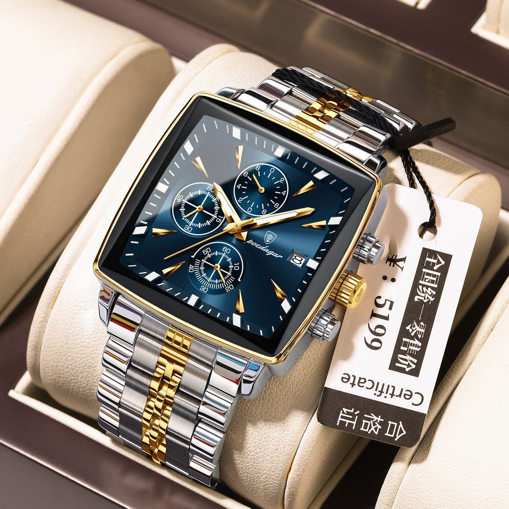 Men's Multi-functional Business Waterproof Fashion Watch