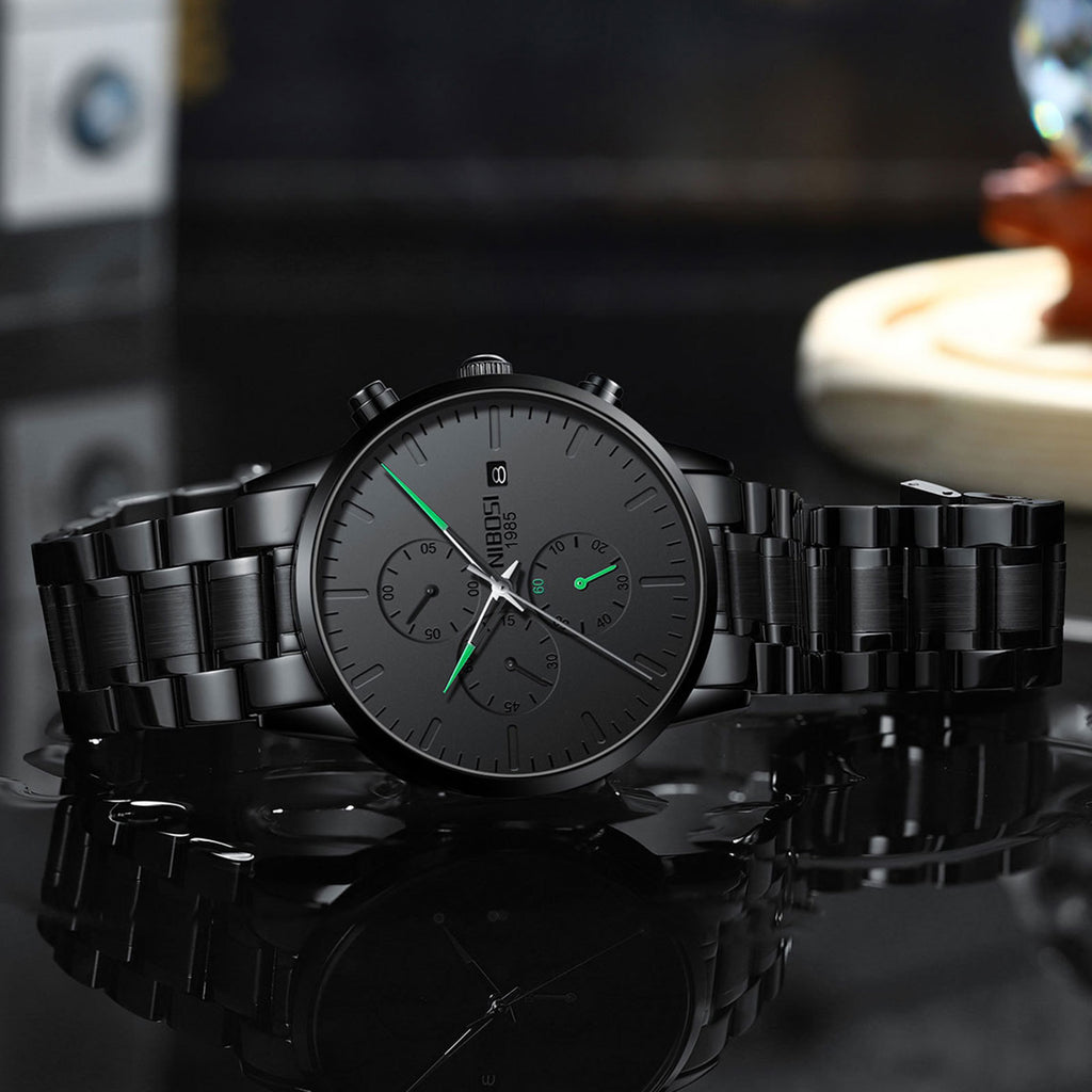 Men's Multi-functional Anti-luminous Quartz Watch