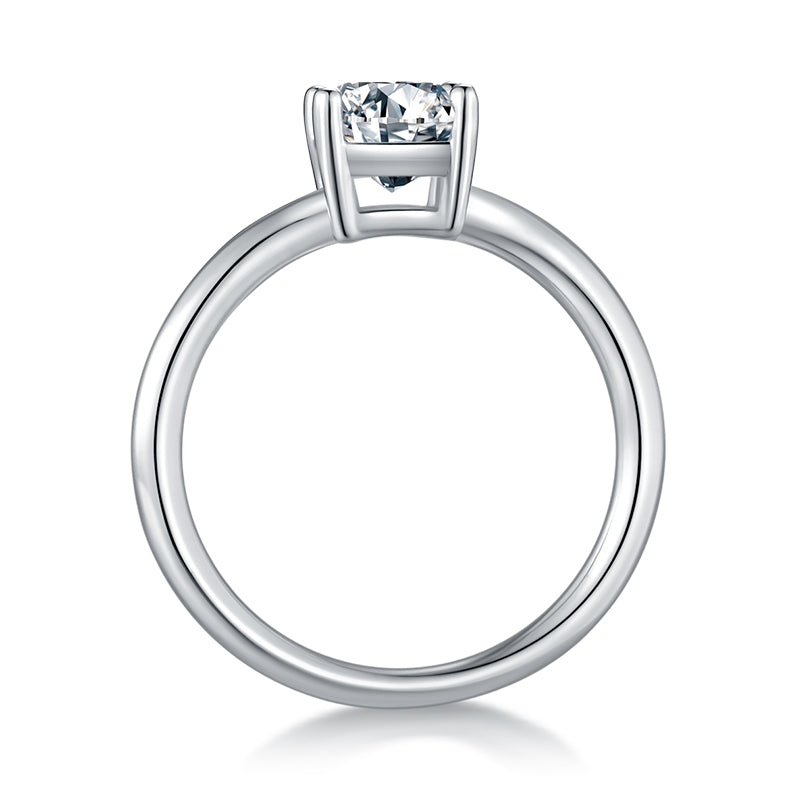 Octagonal Moissanite Set With Top-quality Moissanite Luxury And Fashionable Light Luxury Jewelry Silver Ring S925 Silver Electroplated With Platinum