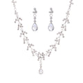 Korean Female Wedding Diamond Necklace Earrings Set Drop Bride Jewelry Wholesale Supply Of Foreign Hot Money