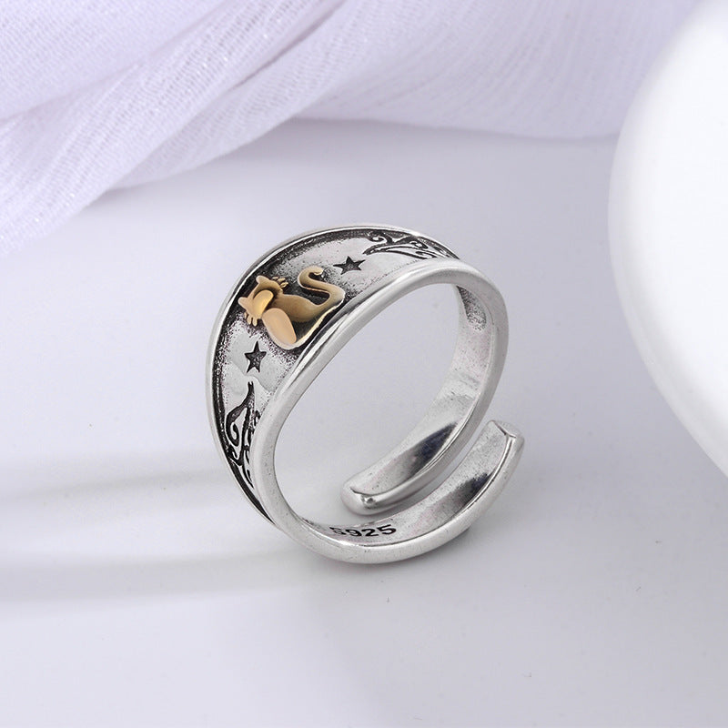 Cute Retro Distressed Chic Ring For Women