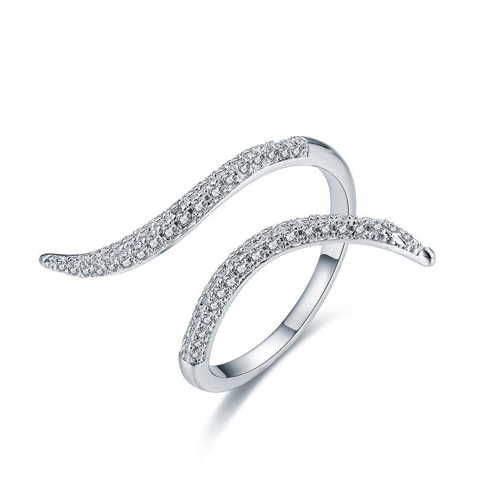 Womens Stylish Adjustable Open Ring With A Unique Design