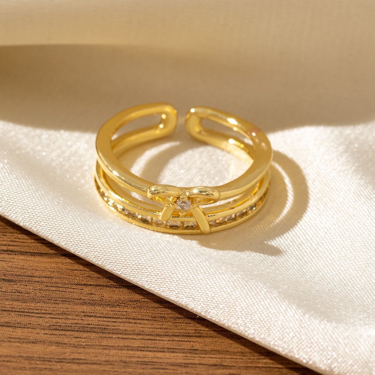 Light-luxury High-end Adjustable Open Ring For Women