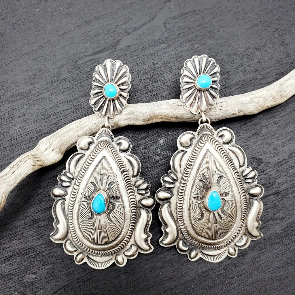 Retro Bohemian Turquoise Earrings For Women