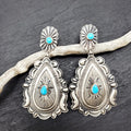 Retro Bohemian Turquoise Earrings For Women